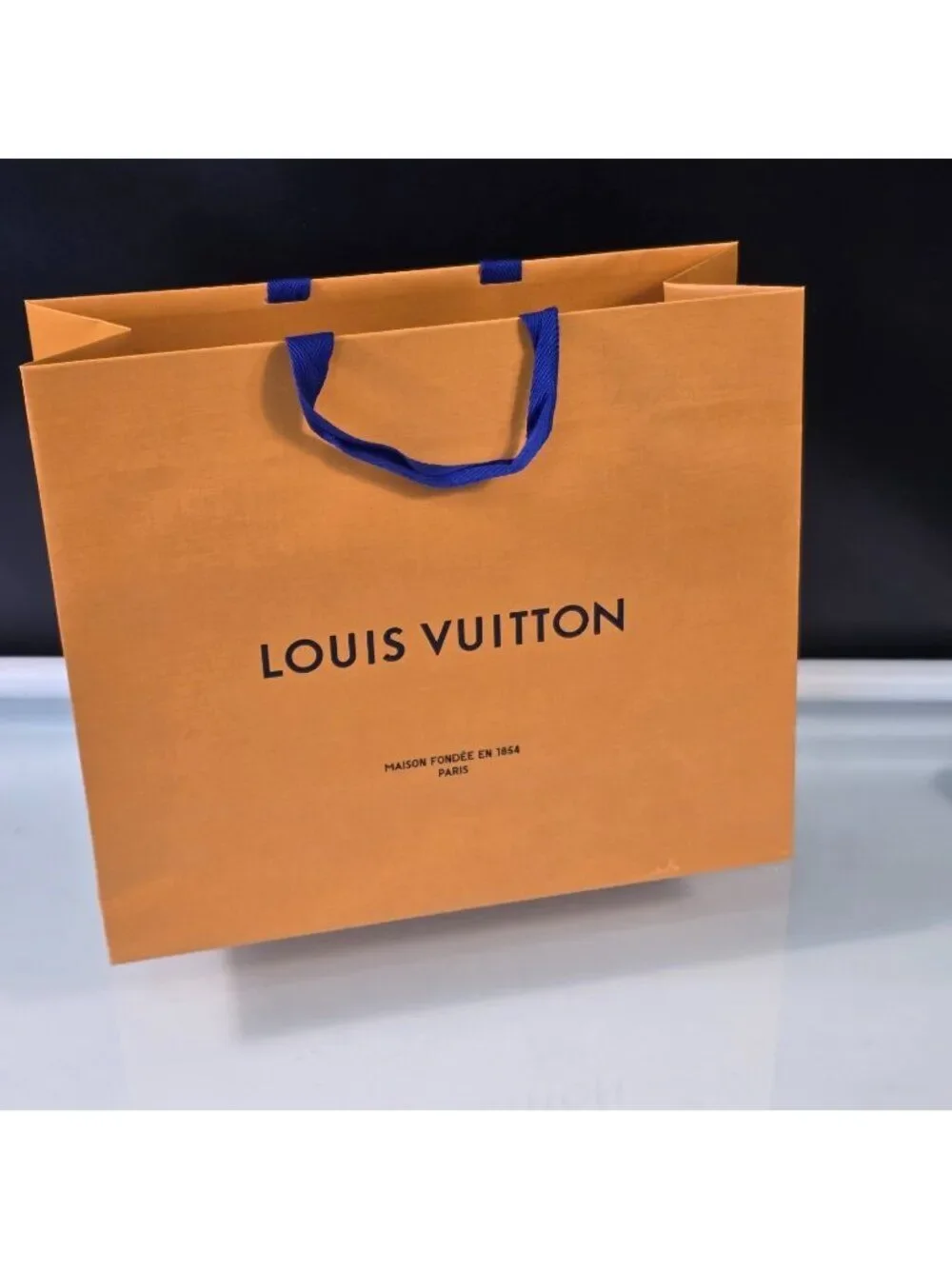 LOUIS VUITTON Shopping Tote Bag Authentic Empty Paper Gift Bag 15.75